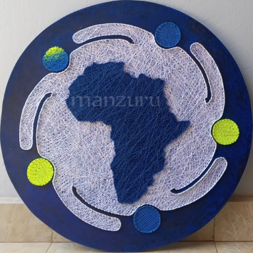 MAS logo string art