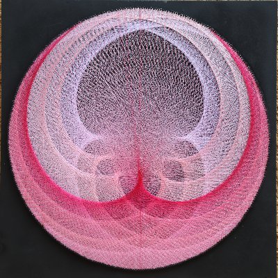 Lotus flower string art