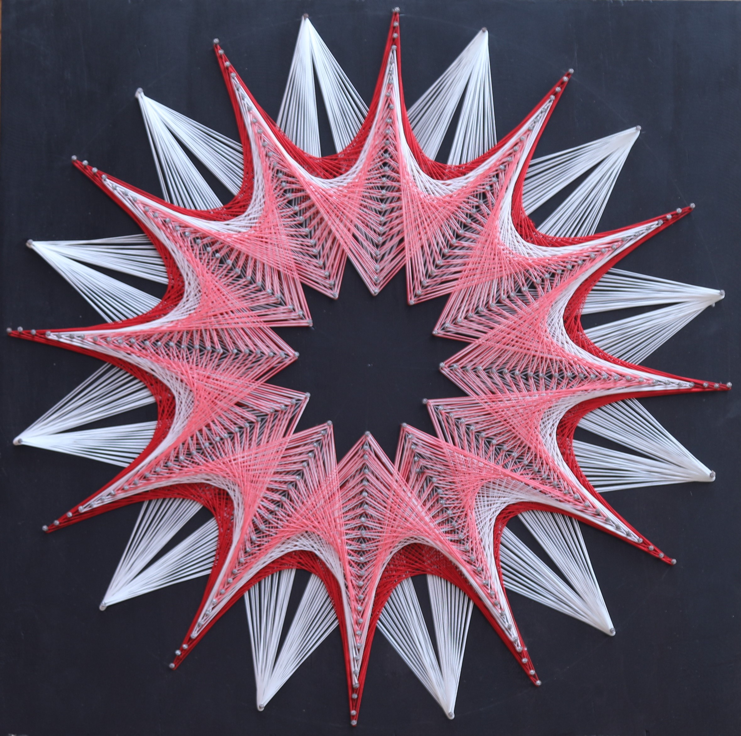 Star-shaped string art